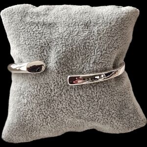 Sterling Silver Open Cuff Bracelet - Sleek Silver Women’s Jewelry